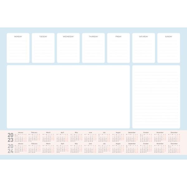 A3 Desk Pad Week To View 2023 OfficeMax NZ
