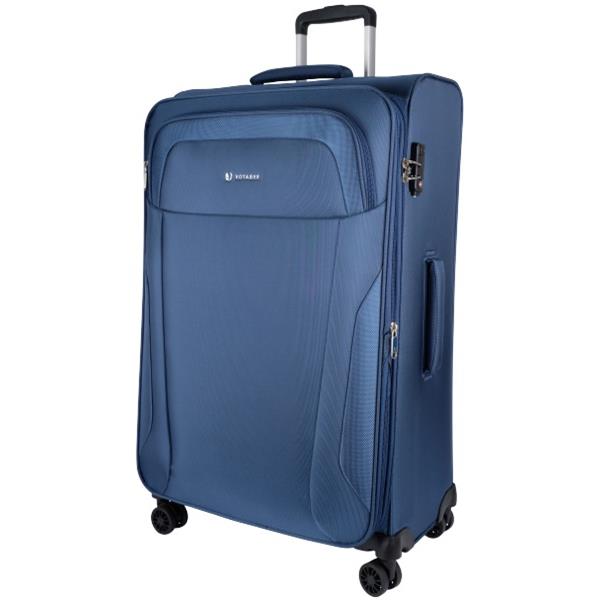 Voyager Chicago Trolley Suitcase 70cm Blue OfficeMax NZ