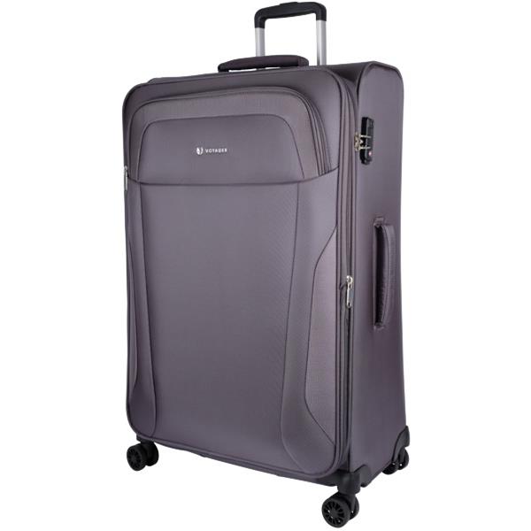 Voyager Chicago Trolley Suitcase 70cm Grey OfficeMax NZ