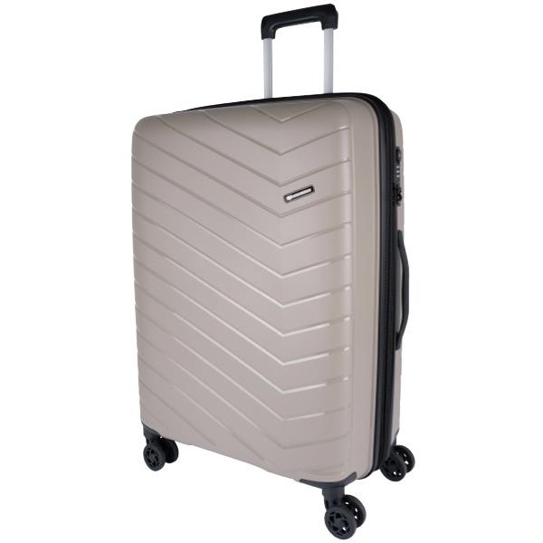 Voyager Taupo Trolley Suitcase 60cm Coffee OfficeMax NZ