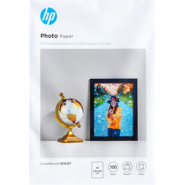 HP A4 180GSM Glossy Deskjet/Inkjet Photo Paper Pack of 100 OfficeMax NZ