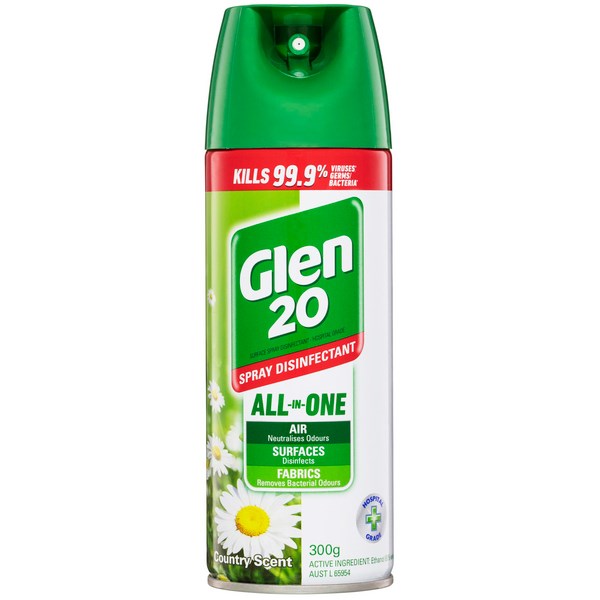Dettol Glen 20 Disinfectant Spray Country Scent 300g OfficeMax NZ