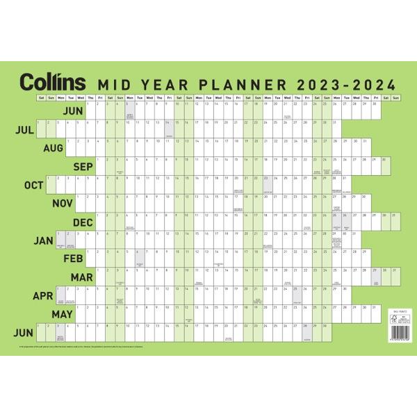 Collins A2 Mid Year Planner 1 June 2021 to 30 June 2022 OfficeMax NZ