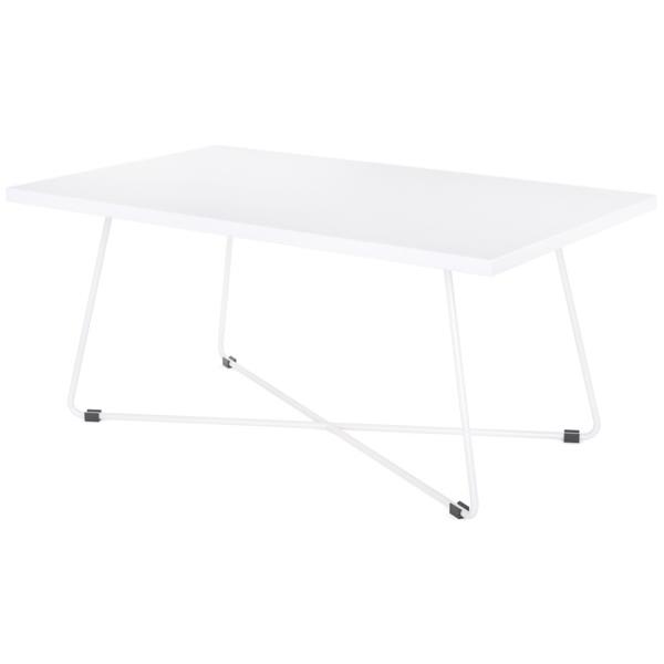 Zion Rectangle Coffee Table 1000x600mm White/White OfficeMax NZ