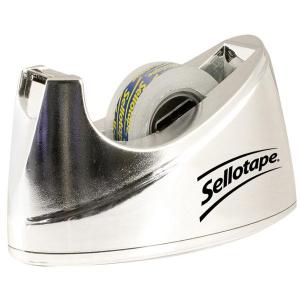 Sellotape Dispenser 25mm Small Chrome OfficeMax NZ