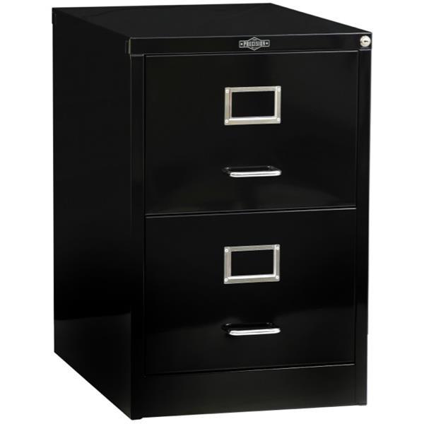 Precision Vintage Filing 2 Drawer Gloss Black OfficeMax NZ