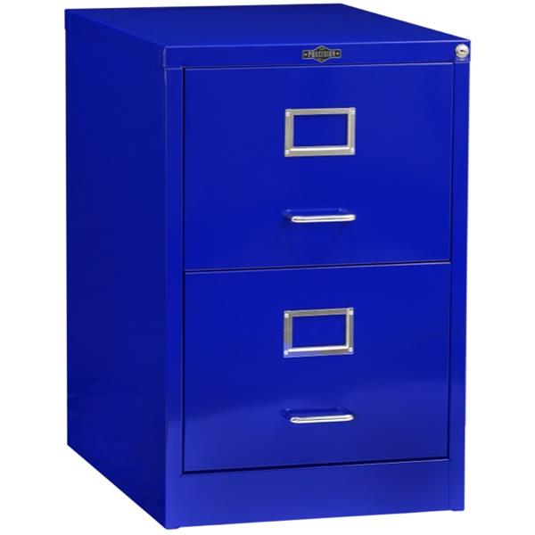 Precision Vintage Filing 2 Drawer Gloss Blue OfficeMax NZ