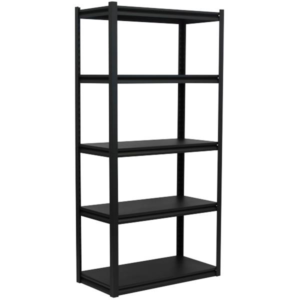 Firstline CKD Screwless Shelving 5 Shelves Black OfficeMax NZ