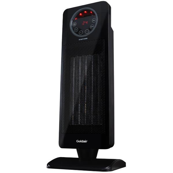 Goldair GCT250 Ceramic Tower Heater 2000W Black OfficeMax NZ