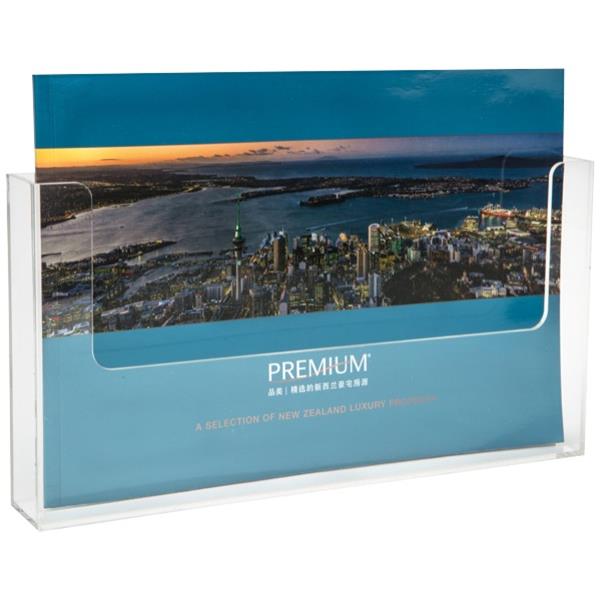 Deflecto Brochure Holder Wall Mounted A4 Landscape 1 Tier OfficeMax NZ