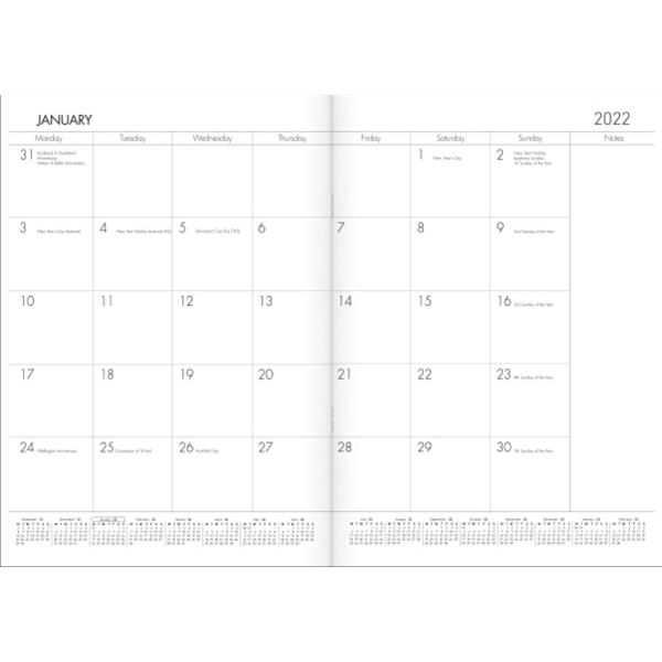 Collins Diary Planner A4 Month To View 2022 Leaf OfficeMax NZ
