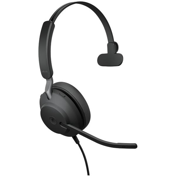 Jabra Evolve 2 40 MS Mono USBA Headphone OfficeMax NZ