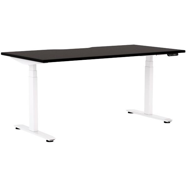 Klever Electric Single User Height Adjustable Desk 1500mm Black/White