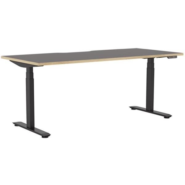 Klever Electric Single User Height Adjustable Desk 1800mm Black/Classic