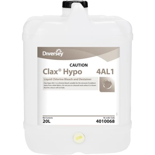 Clax Hypo 4AL1 Liquid Chlorine Bleach Cleaner 20L OfficeMax NZ