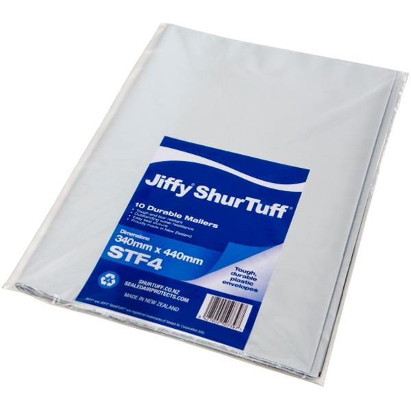 Jiffy ST4 ShurTuff Mailer 340x440mm, Pack of 500 OfficeMax NZ