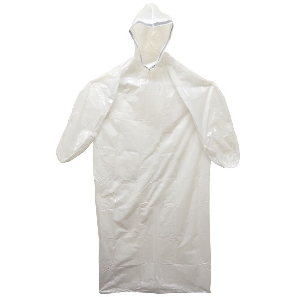 Disposable Hooded Rain Jacket, Carton of 200 | OfficeMax NZ