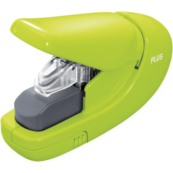 PLUS StapleFree Stapler 5 Sheet Green OfficeMax NZ