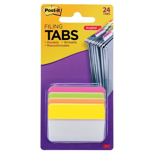 Postit® Index Tabs 686APLOY Assorted Colours 24 Tabs OfficeMax NZ