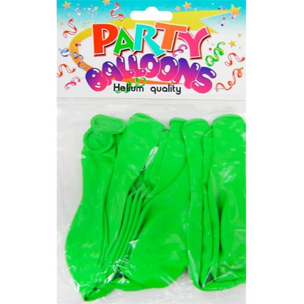 Party Balloons 27.5cm Green, Pack of 12 OfficeMax NZ