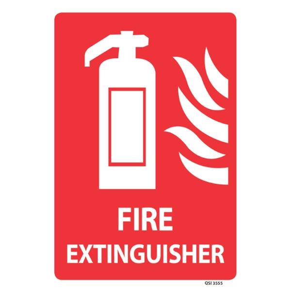 Fire Extinguisher Safety Sign 340x240mm OfficeMax NZ