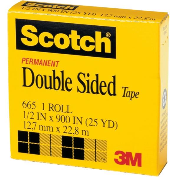 Scotch® 665 Double Sided Tape 12.7mmx22.8m OfficeMax NZ