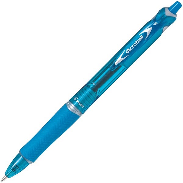 Pilot Acroball Light Blue Gel Ink Ballpoint Pen Fine Tip OfficeMax NZ