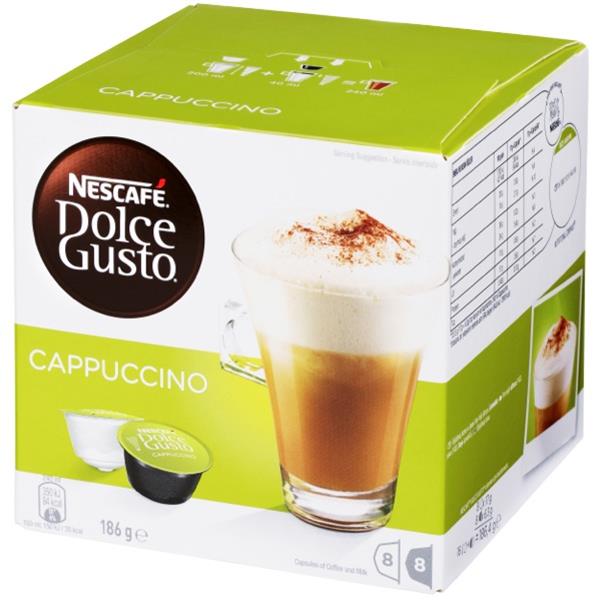 NESCAFE Dolce Gusto Cappuccino Coffee Capsules, Box of 8 | OfficeMax NZ