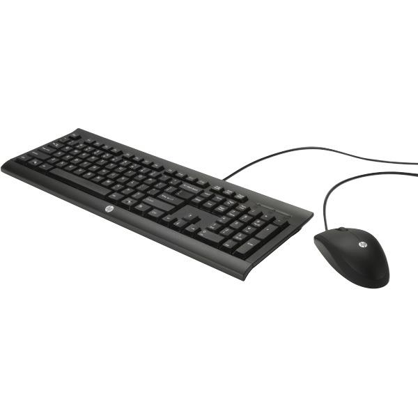 HP C2500 Wired Mouse And Keyboard USB 2.0 Black OfficeMax NZ