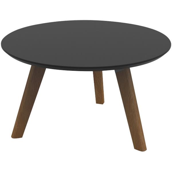 Fiord Coffee Table 800mm Ash Timber Base Black Top OfficeMax NZ