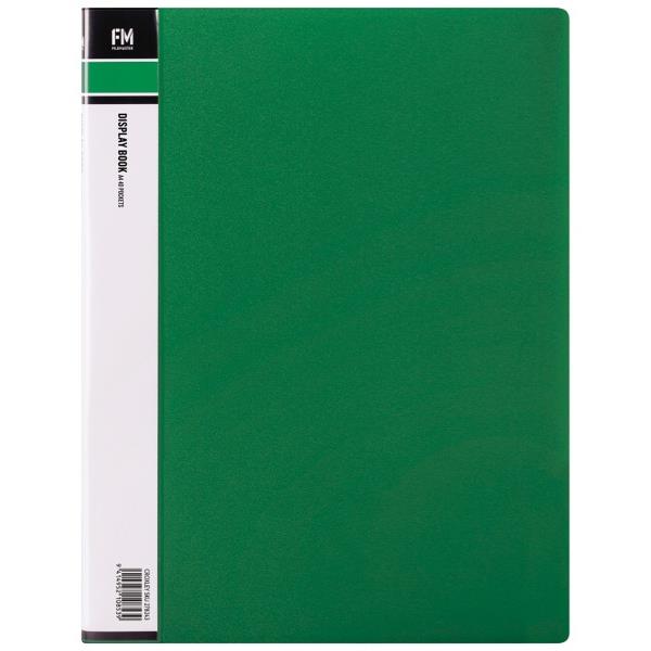 FM A4 Display Book 40 Pocket Green OfficeMax NZ