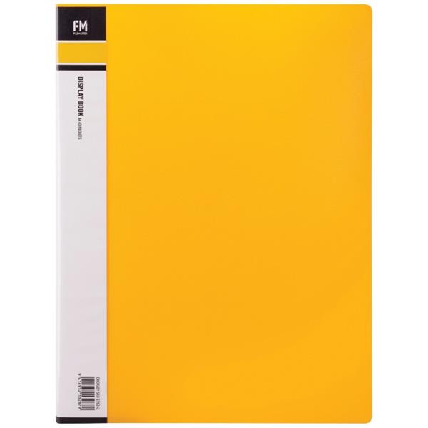 FM A4 Display Book 40 Pocket Yellow OfficeMax NZ