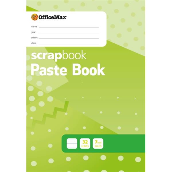 OfficeMax Paste Book Scrapbook Ruled 330x230mm 32 Leaves OfficeMax NZ