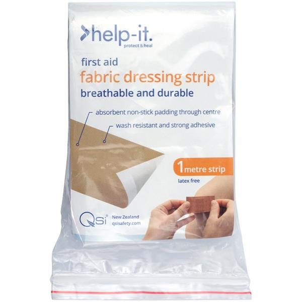 HelpIt Fabric Dressing Strip 70mmx1m Flesh Colour OfficeMax NZ