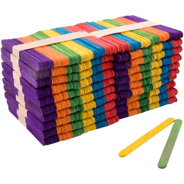 Wooden Pop Sticks Assorted Colours, Pack of 1000 OfficeMax NZ