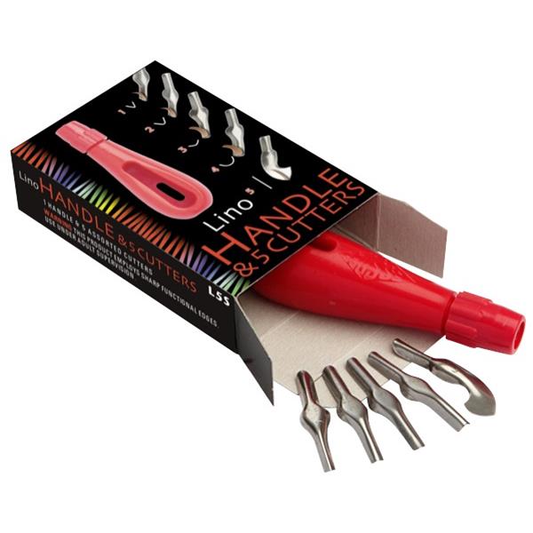 Lino Cutter Set 1 Shaped Handle With 5 Blades OfficeMax NZ