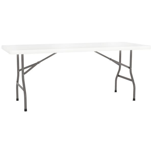 Life Folding Table 2400mm White/Graphite OfficeMax NZ