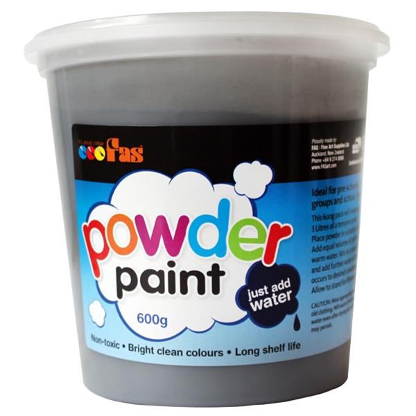 Fas Tempera Powder Paint 600g Black OfficeMax NZ