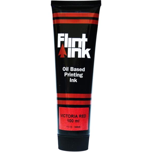 5 Star Flint Ink OilBased Printing Ink 100ml Victoria Red OfficeMax NZ