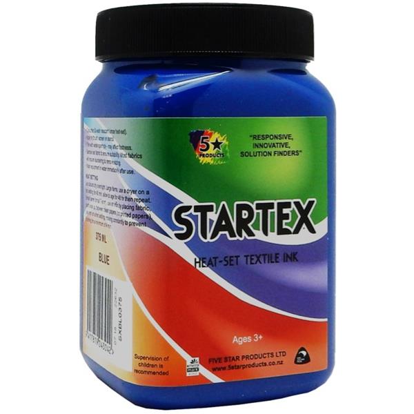 5 Star Startex Textile Ink 375ml Blue OfficeMax NZ