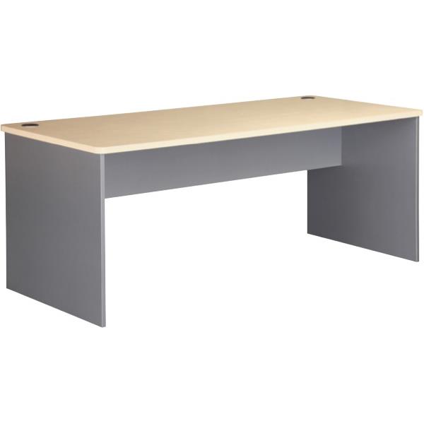 Spartan Desk 1800mm Maple & Silver OfficeMax NZ