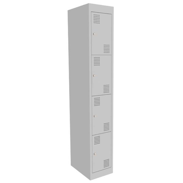 OfficeMax 4 Tier Locker Grey OfficeMax NZ