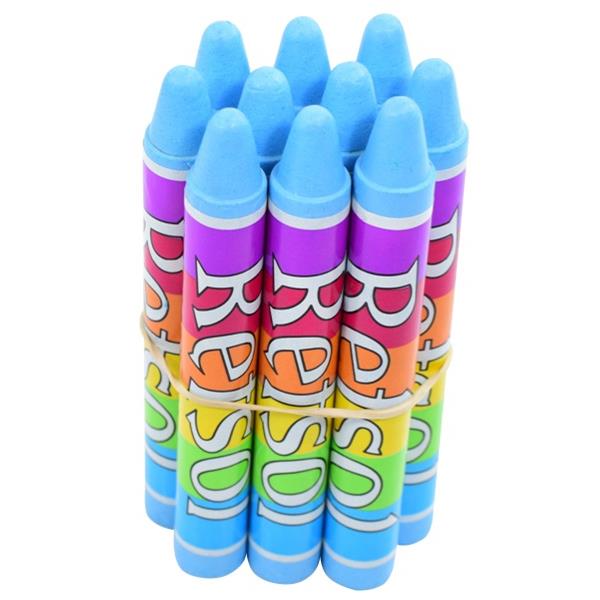 Retsol Soft Wax Crayons Light Blue, Set of 10 OfficeMax NZ