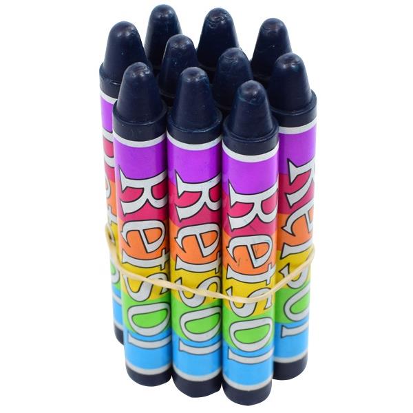 Retsol Soft Wax Crayons Ultramarine, Set of 10 OfficeMax NZ