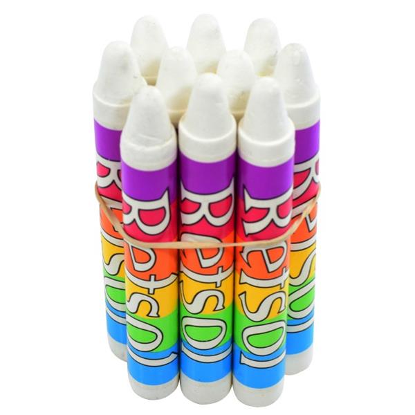 Retsol Soft Wax Crayons White, Set of 10 OfficeMax NZ