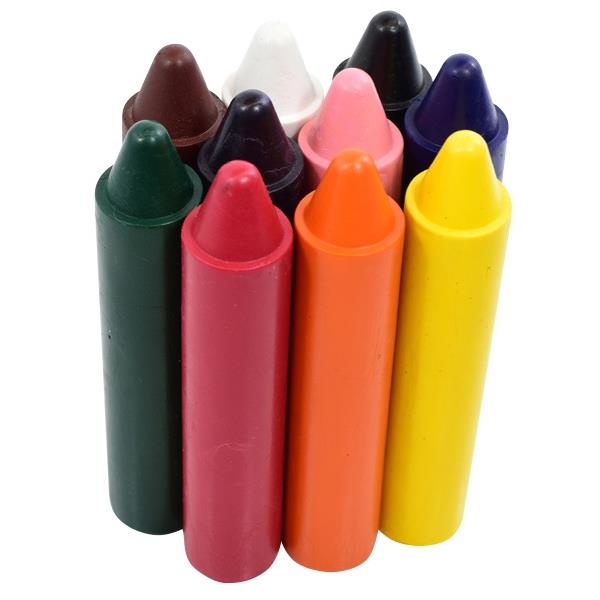 Retsol Jumbo Wax Crayons Assorted Colours, Set of 10 OfficeMax NZ