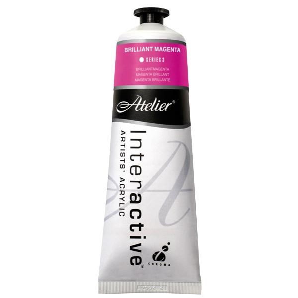 Atelier Interactive Acrylic Paint, S3, 80ml, Brilliant Magenta