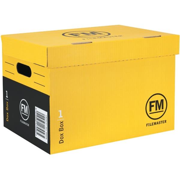 FM Standard Archive Storage Box File 410x301x277mm Yellow OfficeMax NZ
