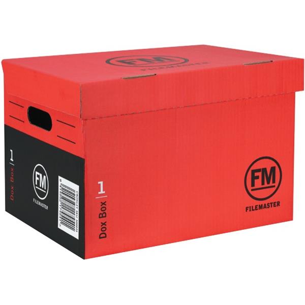 FM Standard Archive Storage Box File 412x296x273mm Red OfficeMax NZ