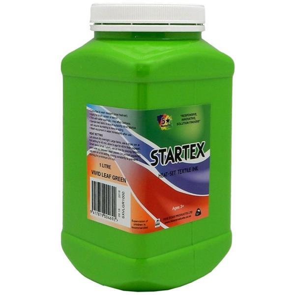 5 Star Startex Textile Ink 1 Litre Vivid Leaf Green OfficeMax NZ